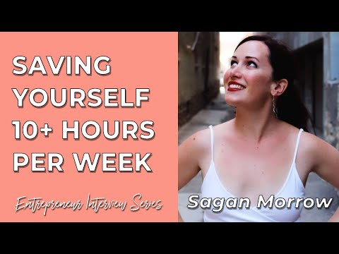 Entrepreneur Interview: Sagan Morrow, Productivity Strategist on Saving Yourself 10+ Hours per Week