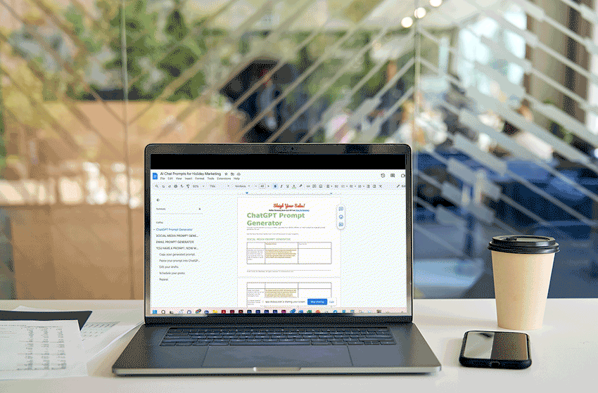 Bonus computer chatGPT AI prompt generator