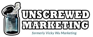 unscrewed marketing logo temp tagline