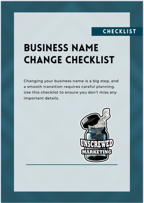 Business Name Change Checklist – Your Guide to a Seamless Rebrand