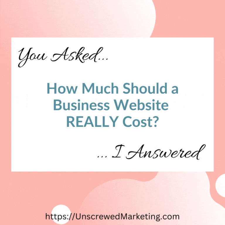 QA How much should a business website really cost