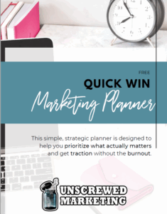 Quick Win Marketing Planner