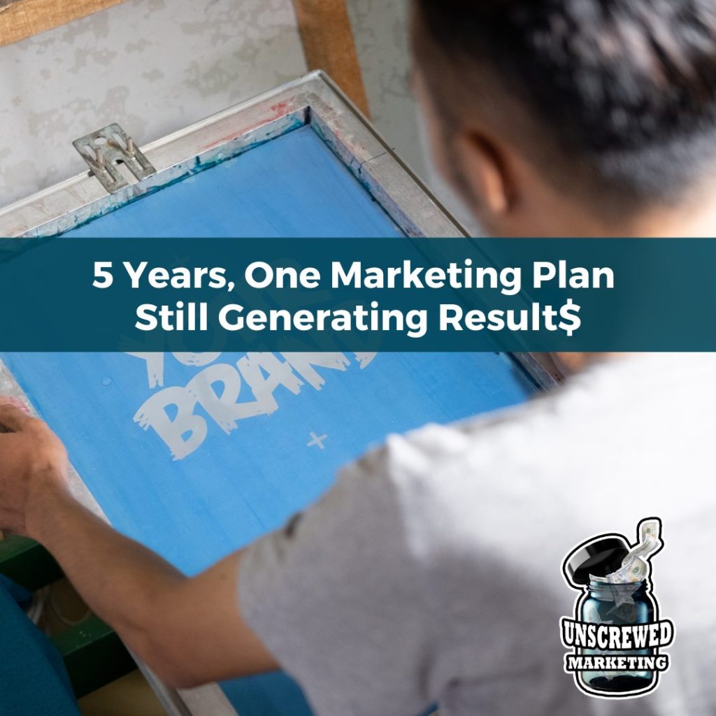 5 Years One Marketing Plan Still Generating Results