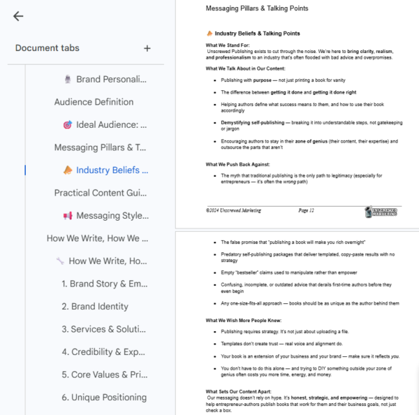 brand voice guide sample