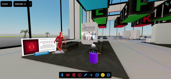 Marketing to a $Million Virtual Expo 4 The bodybuilder in this image is a transparent PNG file. The sphere is an audio file. (The two 3D pedestals were added for aesthetics).